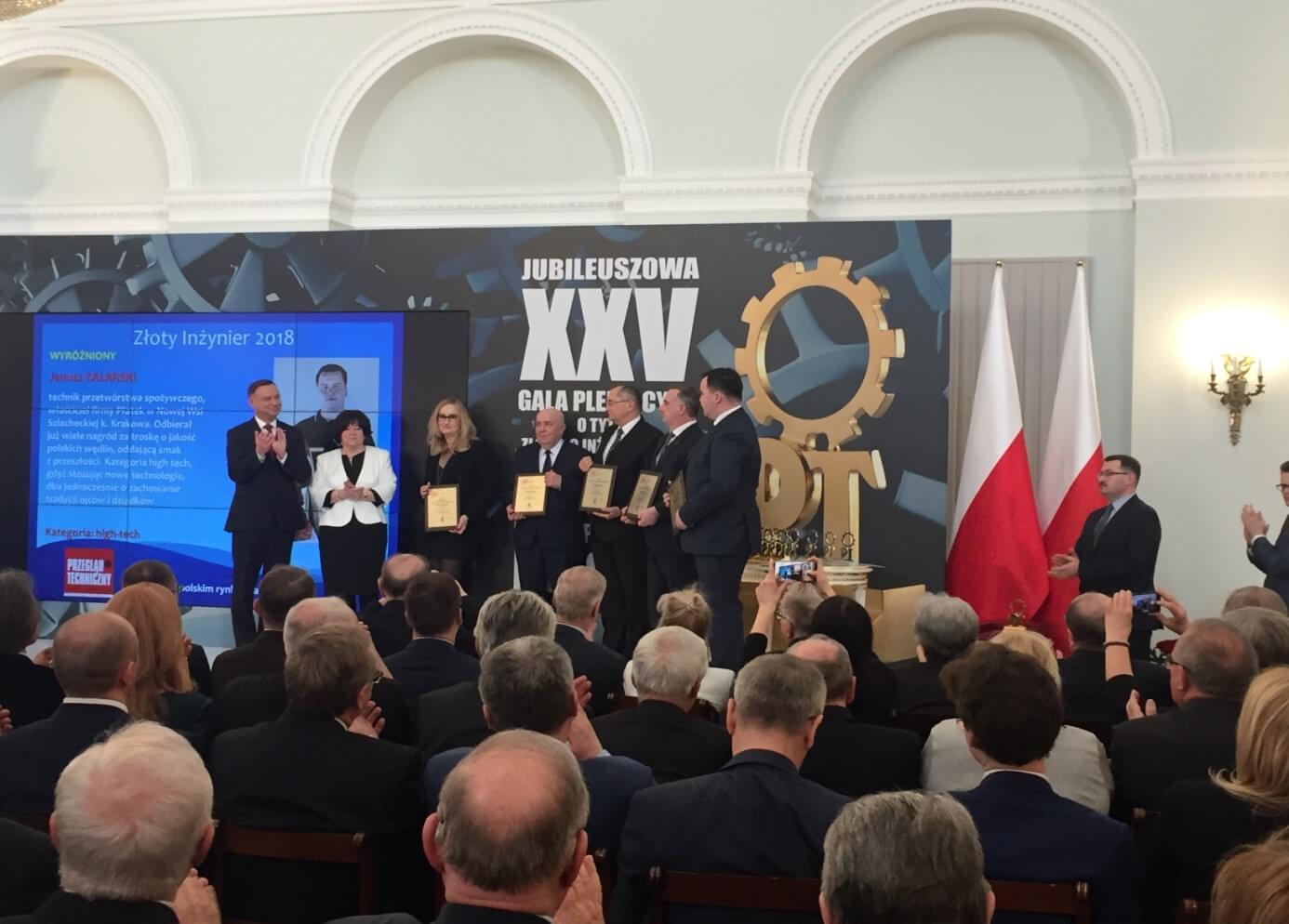 Złoty Inżynier 2018 – gala w Pałacu Prezydenckim